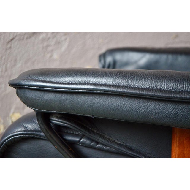 Set of Vintage Norwegian Lounge Chair & Ottoman from Ekornes, 1980s For Sale - Image 11 of 18