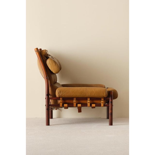 Brown Inca Easy Lounge Chairs by Arne Norell, 1970s, Set of 2 For Sale - Image 8 of 11