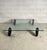 Glass Table with Wheels by Gae Aulenti for Fontanaarte, 1980s For Sale - Image 8 of 13