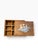 Charming vintage wooden storage box featuring a sweet illustrated teddy bear picnic scene on the sliding lid. The warm-...