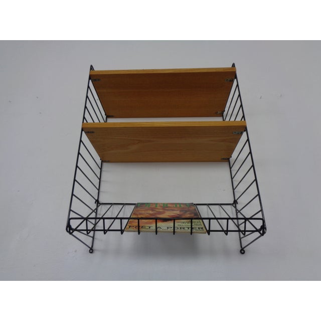 Swedish Wall Unit in Ash and Metal by Kajsa & Nils Nisse Strinning for String, 1950s For Sale - Image 9 of 15