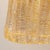 1970s Ribbed Amber and Golden Murano Glass Wall Lamps, 1960s, Set of 2 For Sale - Image 5 of 10