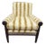 Roll Back Upholstered Side Chair by Glen Armand For Sale