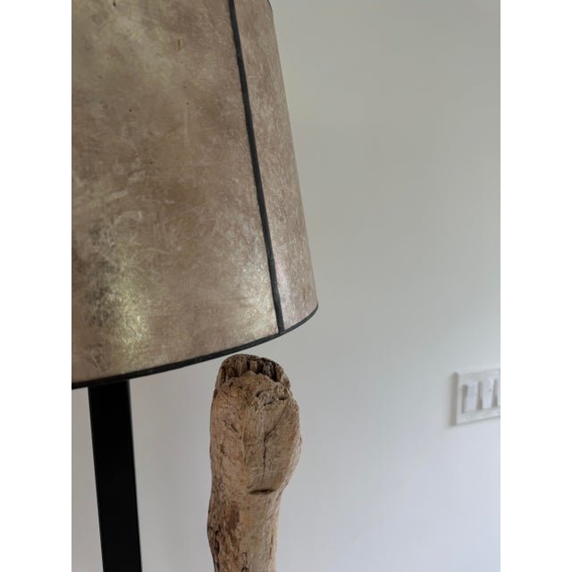 Contemporary Rustic Kennebunkport Driftwood Floor Lamp For Sale - Image 3 of 6