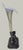 Art Nouveau Art Nouveau Opalescent Jack in the Pulpit Vase on Silver Hunting Dog Stand For Sale - Image 3 of 6