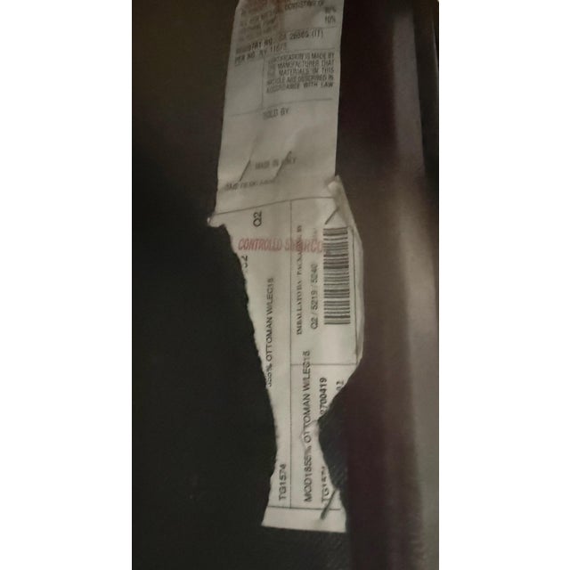 Natuzzi Maturità Italian Cognac Leather Armchair & Ottoman – Made in Italy For Sale - Image 12 of 12