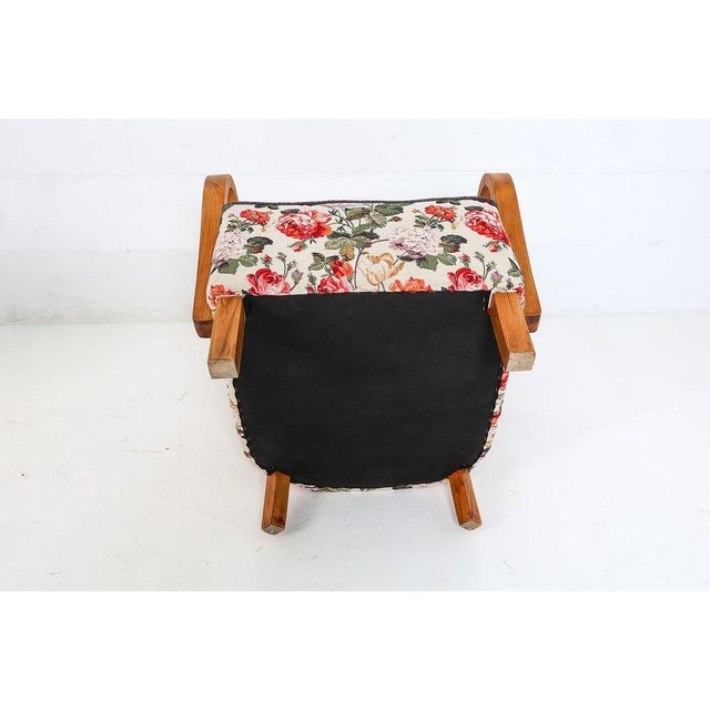 Pair of Halabala Style Lounge Chairs, 1950s For Sale - Image 9 of 13