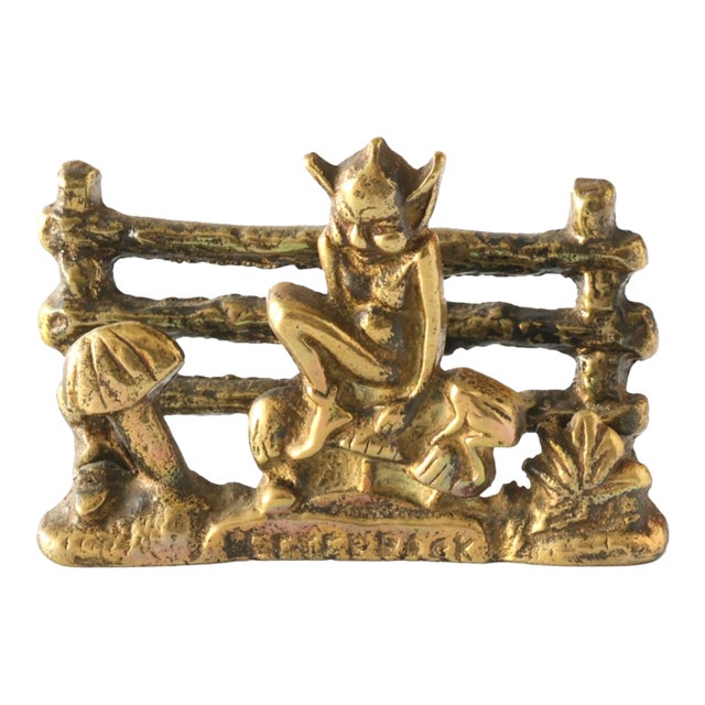 Circa 1900 English Brass Imp Letter Rack For Sale