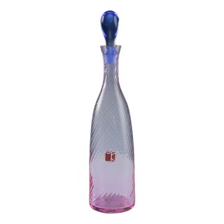 Murano Glass Bottle by Carlo Moretti For Sale