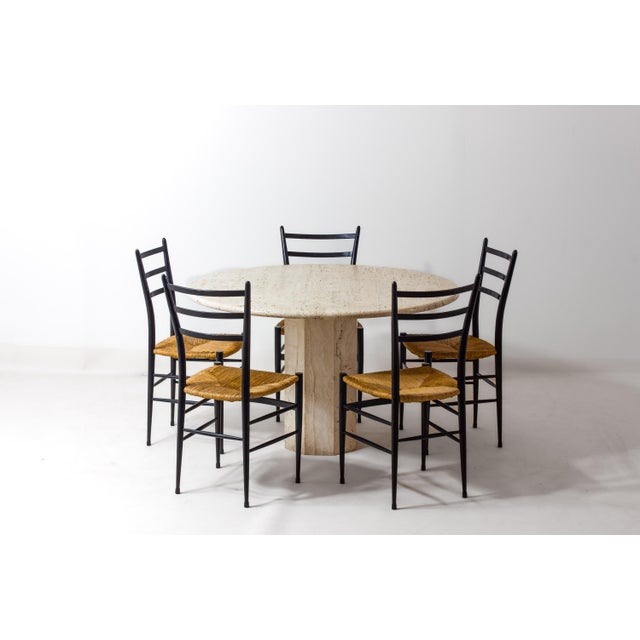 Organic Travertine Dining Table, Italy, 1970s For Sale - Image 10 of 18