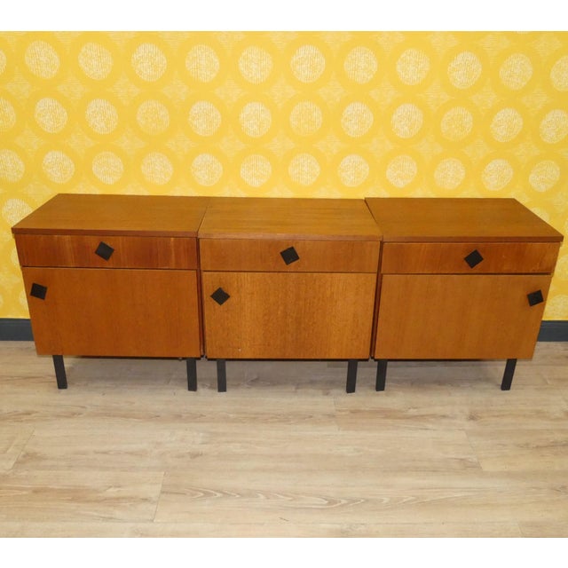 Teak Wood Bedside Table from Musterring International, 1960s For Sale - Image 9 of 10