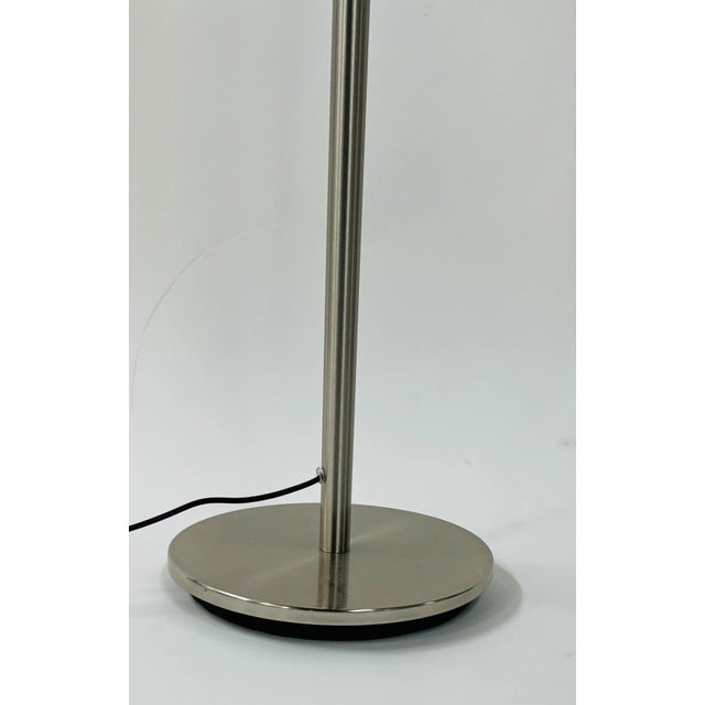 Contemporary Modern Three Light Adjustable Chrome Floor Lamp For Sale - Image 3 of 9