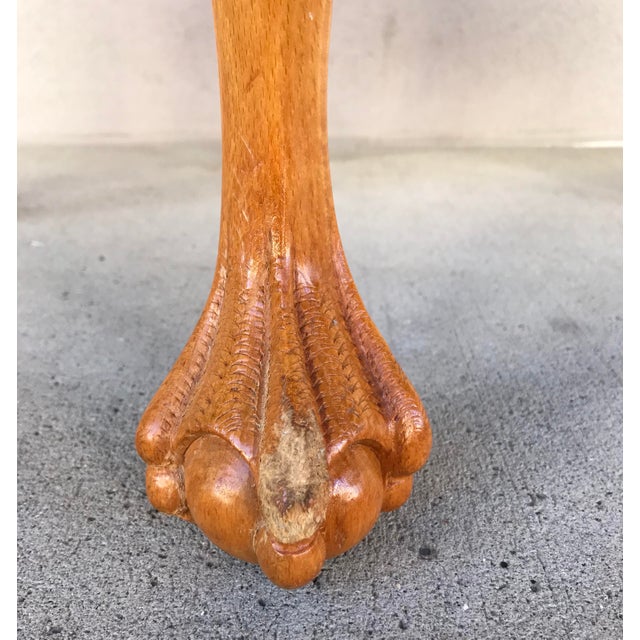 20th Century Boston Style Chippendale Mahogany Ball and Claw Foot