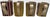 Ceramic Late 20th Century Signed Postmodern Hand-Built Studio Art Pottery Striped Stoneware Mugs by Leah Sheves Set of Four For Sale - Image 7 of 8