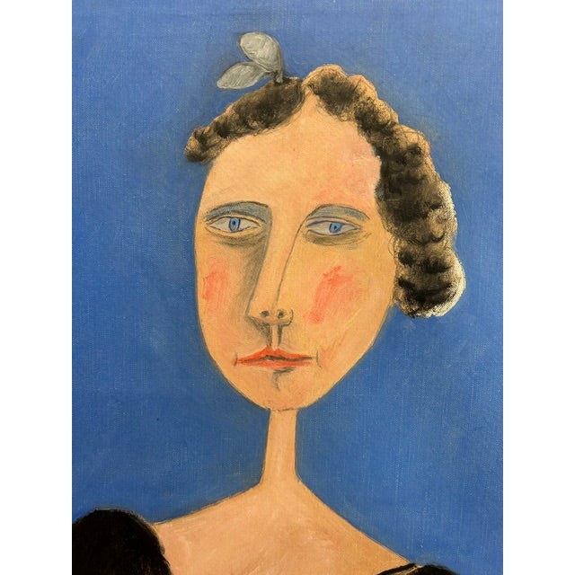 Oil on canvas painting by Israeli American artist