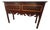 1940s Queen Anne Style Server/Sideboard With Two Tone Wood Front For Sale
