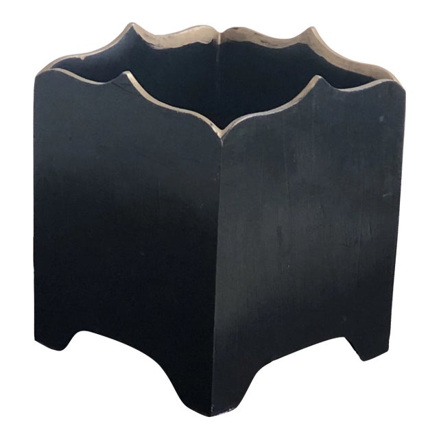 Vintage Carolyn Sheffield Wood Planter, England For Sale