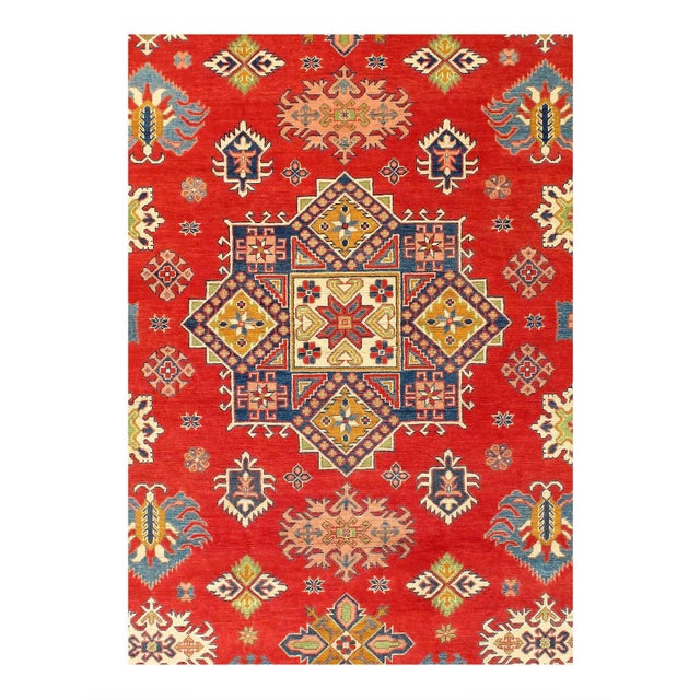 Kazak is a modern shape of old Caucasian rugs which strictly adheres to traditional design elements of the Caucasus. It...