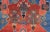 Royal Blue Antique n.w. Persian Rug With Geometrics in Terracotta Red, Royal Blue & Green For Sale - Image 8 of 12