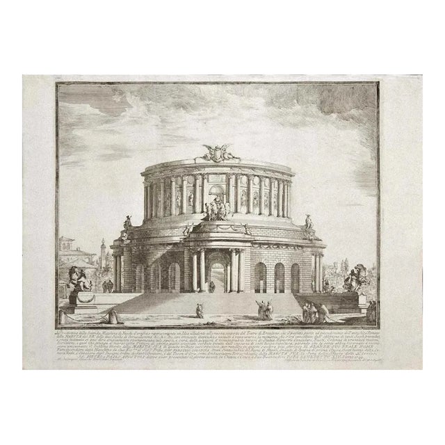 Michelangelo Specchi, Roman Theater, Etching, Mid-18th Century For Sale