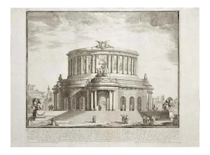 Michelangelo Specchi, Roman Theater, Etching, Mid-18th Century