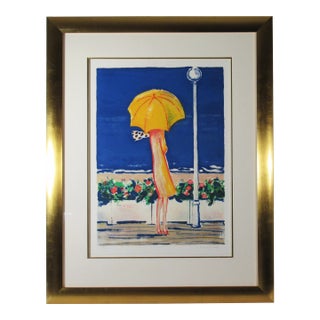 Jean-Pierre Cassigneul, Femme a l'ombrelle, 1972 For Sale