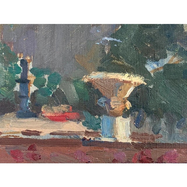 Vintage Urban Oil Painting: Ukrainian Cityscape, 1960 Art For Sale - Image 4 of 6