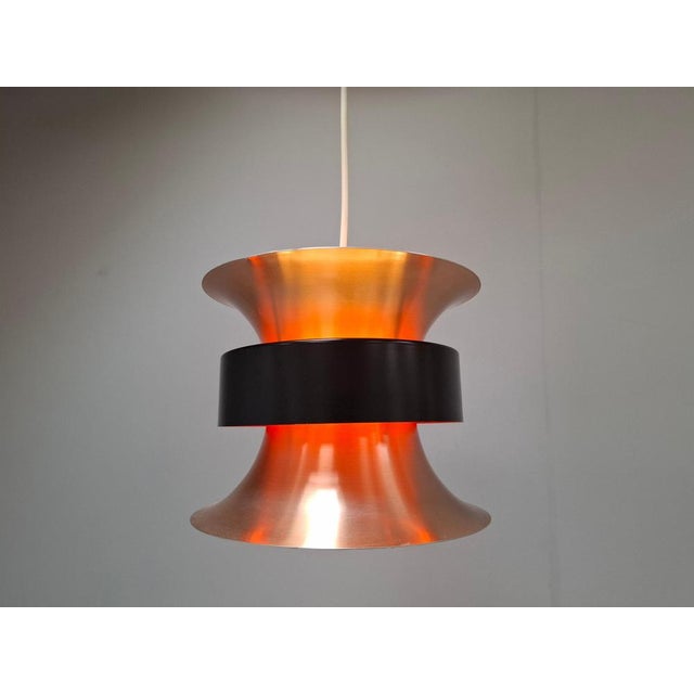 Vintage Danish Brass Pendant Light by Ben Nordsted for Lyskaer, 1970s For Sale - Image 9 of 18