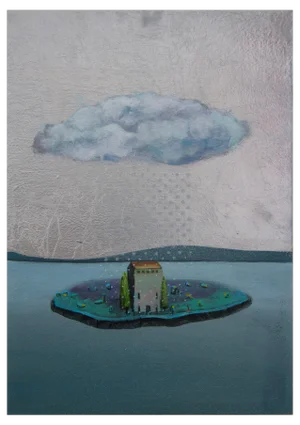Gozo, Island Scene, 2024, Mixed Media