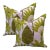 Pair of 24'' Ann Gish Majorelle Leaf Pillows For Sale