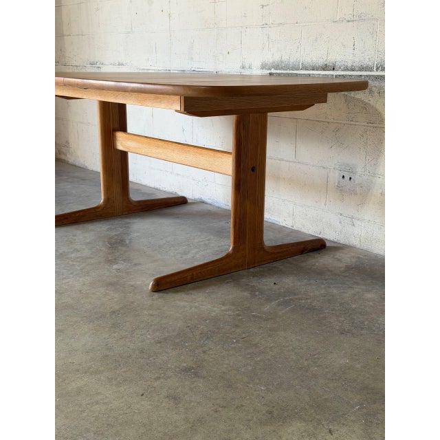 In Style of Skovby Extendable Dining Table With 1 Leaf Danish Mid-Century Modern 1960s For Sale - Image 11 of 11