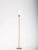 Metal Brass and Leather Floor Lamp from Nordiska Kompaniet, 1950s For Sale - Image 7 of 10