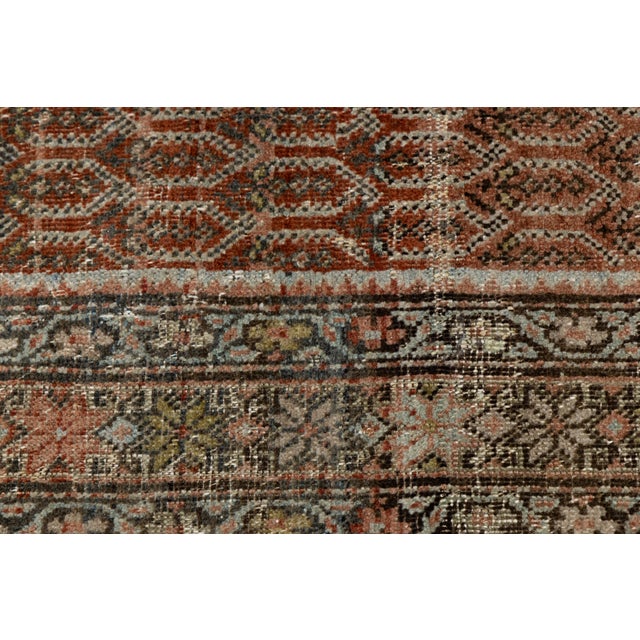 19th Century Antique Malayer Wool Runner Rug With Repeating Boteh Motif For Sale - Image 10 of 10