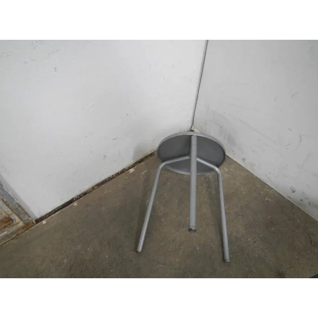 Metal and Iron Stool, 1980s For Sale - Image 6 of 9