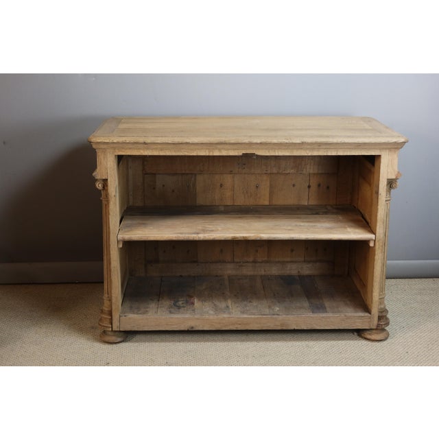 Vintage Oak Counter with Rack, 1940s For Sale - Image 6 of 15