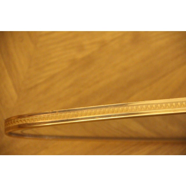 Italian Brass Wall Mirror in the style of Gio Ponti, 1950s For Sale - Image 16 of 18