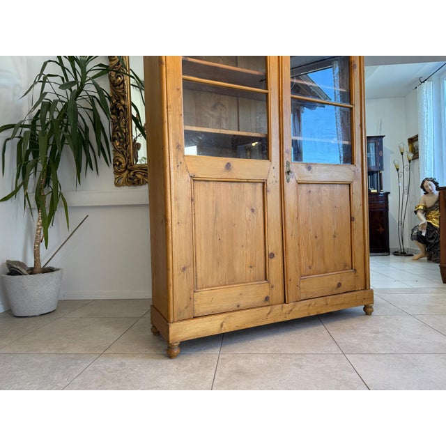 Antique Farmhouse Display Cabinet For Sale - Image 13 of 16
