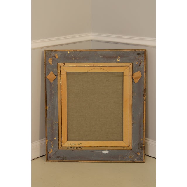 Artist Signed Framed Floral Still Life Oil Painting on Canvas For Sale - Image 14 of 14