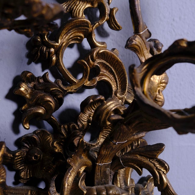 Vintage Bronze 4-Light Wall Sconces, Set of 2 For Sale - Image 11 of 18