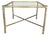 French Faux Bamboo and Brass Coffee Table, 1970s For Sale - Image 4 of 4