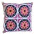Swati Embroidered Suzani Pillow 24" X 24" For Sale