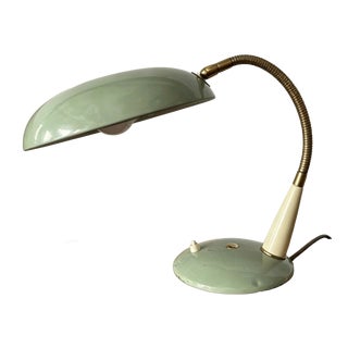 Vintage Italian Gooseneck Table Lamp, 1960s For Sale
