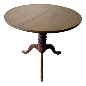 Antique Georgian English Oak Tilt-Top Tripod Base Table
