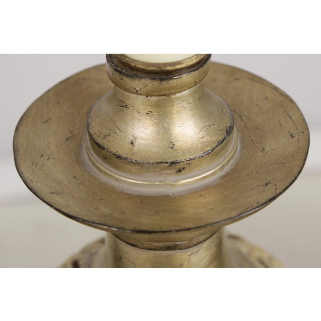 Pair Uttermost Acanthus Leaf Carved Urn Lamps For Sale - Image 9 of 16