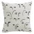 18" Indoor/Outdoor Pillow in Faces Black For Sale