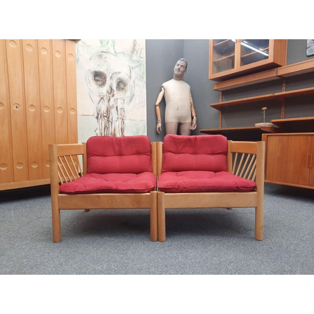 A very rare two-seater sofa by Jørgen Bækmark of Denmark. A beautifully designed piece from the 1960s. The sofa consists...