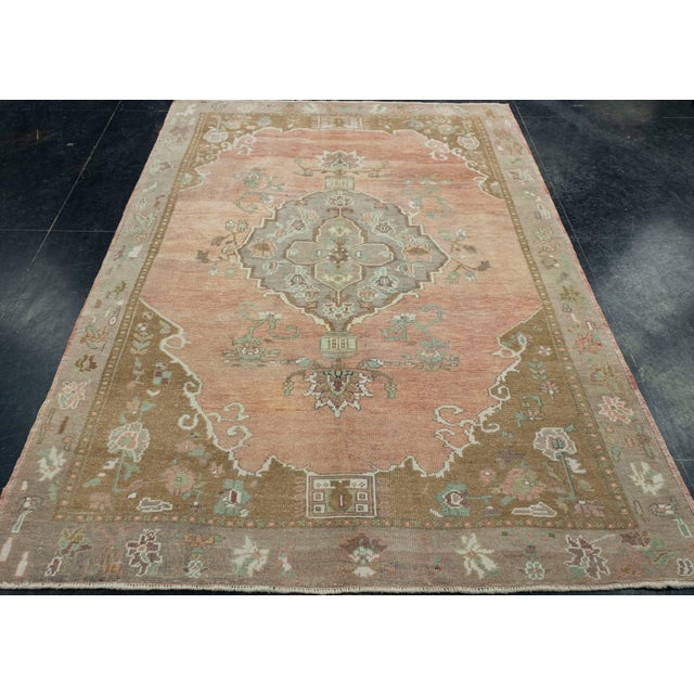 Turkish Vintage Rug 5'1" x 7'5" #17114 Explore a curated collection of hallway runners, wool rugs, and handmade...