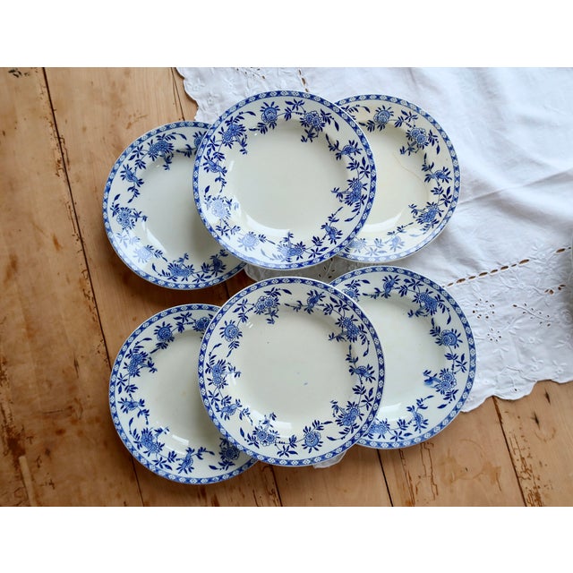 Antique Porcelain Soup Plates, 1890s, Set of 6 For Sale - Image 16 of 16