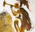 Color lithograph "Canite Tuba in Sion" (Blow the Trumpet in Zion, Joel Chapter 2) from Salvador Dalí's monumental five-...