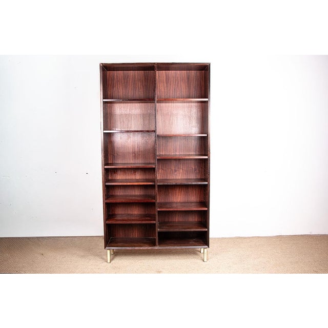 Large Danish Tall Bookcase in Rosewood by Erik Brouer for Brouers Mobelfabrik, 1960s For Sale - Image 13 of 13